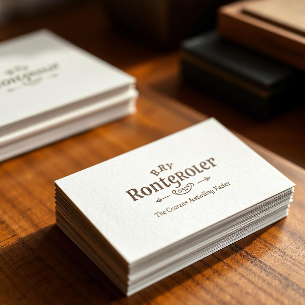 Letterpress Business Cards (600gsm cotton)
