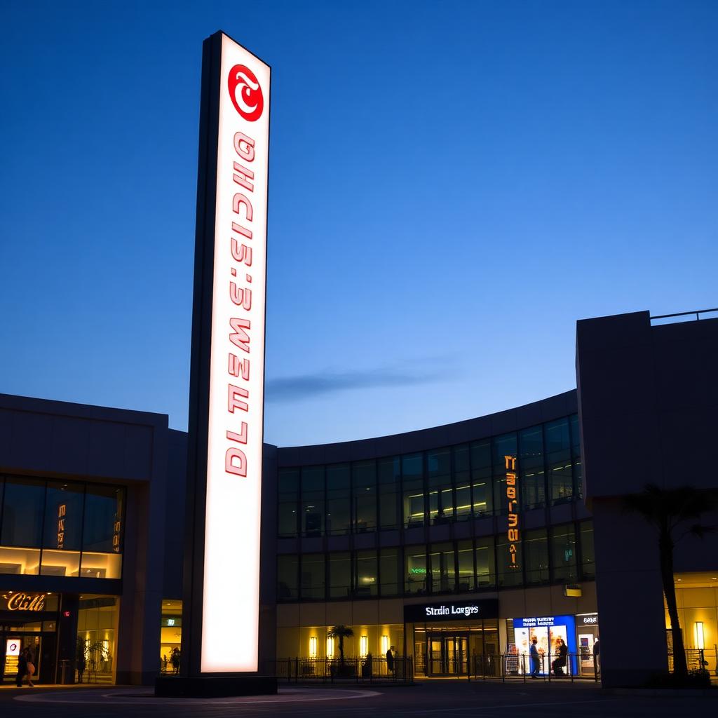 Illuminated Pylon / Totem Sign